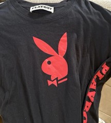 PLAYBOY by PacSun T-Shirt Mens Medium Black w/Red Logo Long Sleeve Casual Soft