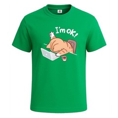 I’m Ok Office Hard Work Cat Novelty Gift Men’s T Shirt Funny Party Shirt Top