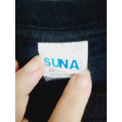 Suna Men’s T-Shirt XL Short Sleeve Black Graphic Back Biker Motorcycle Bika Swag