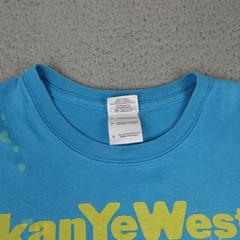 Kanye West Glow In The Dark Tour Shirt Mens Small Blue Takashi Murakami 2009 Tee