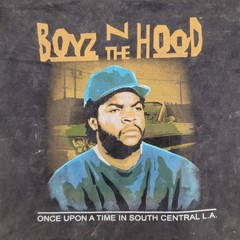 Boyz-n-the-Hood Shirt Medium 21×26 90s Faded Black Tee John-Singleton Film