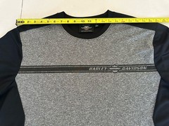 Harley Davidson Genuine Motorclothes Two Tone Black Gray Men’s Shirt Size XL.