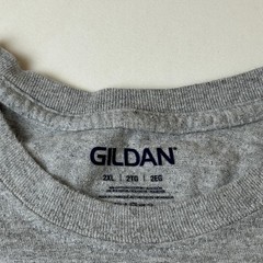 Gildan Shirt Mens 2XL Gray Short Sleeve Classic Fit Casual Plain Tee T-Shirt Top
