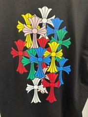 Chrome Hearts Multi Color Cross Cemetery Black T Shirt Men’s XXL
