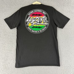 Sublime Band Tee Men Medium Black Rasta Logo Graphic T-Shirt 2019 Official Merch