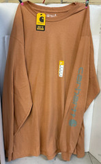 2 Pk Carhartt Men’s K87-M & TK0231-M Logo Shirt Size XLT NWT