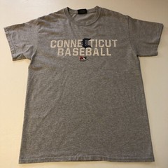 MV SPORT Connecticut Baseball Graphic T-Shirt M Heather Gray Minor League 2016