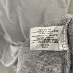Coolibar Long Sleeve Shirt Mens Large Bamboo UPF 50 Gray Stretch Everyday