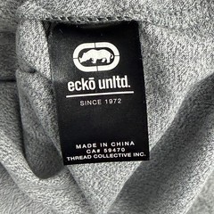 Ecko Unltd Shirt Mens 3XL Gray Marled Short Sleeve Logo Streetwear New With Tags