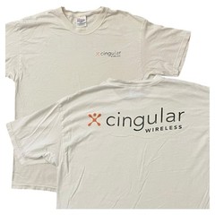 Vintage Cingular Wireless Promo T Shirt Mens Large Phone Service Provider FLAWS