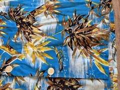 Vtg 60s 70s Weldon Hawaiian Print Mens Shirt Pajama Sz L/XL