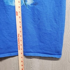 Costa Del Mar Tshirt Mens Large Blue Marlin Fish Salt Ocean Beach Vacation Blue