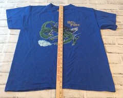 Harry Potter T-Shirt Dragon Blue 2000 Y2K Tee Shirt Youth XL