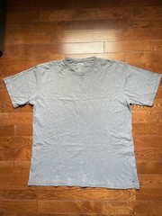Duluth Trading Co Shirt Mens XL Longtail Pocket Crewneck Gray Cotton Tee