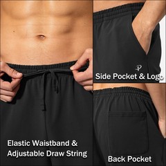 Mens Yoga Sweatpants Cotton Athletic Lounge Open Bottom Casual Jersey Pocket