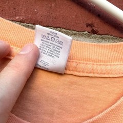 Supreme Shirt Mens Medium Peach Orange Crew Neck Wind Tee SS21 Skater Streetwear