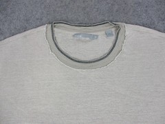 Vince Shirt Mens Extra Large Beige Linen Lightweight Basic Breathable Crew Neck