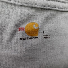 Carhartt FR Shirt Mens Large Gray Long Sleeve Flame Resistant Cat 2 Work Force