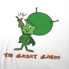 Vintage 90s The Flintstones T Shirt Great Gazoo 1997 Hanna Barbera Cartoon XL