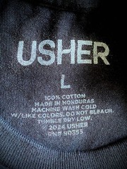 USHER 2024 Past Present Future Tour Shirt Black | Large Concert Tee | Detroit MI