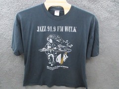 Vintage WCLK 91.9 FM Clark Atlanta University Jazz Radio T-Shirt Black XXXL Mens