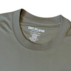 True Religion Long Sleeve T Shirt Mens Medium Green New Buddha Graphic Cotton