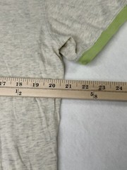Express Heather Light Green W/Contrasting Trim T-Shirt Mens M SS Crew Neck