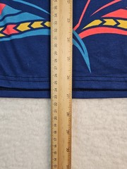 INTO THE AM Men’s XL Blue Owl Design T Shirt Psychedelic Trippy All Over Print