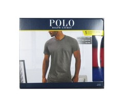 Polo Ralph Lauren Men’s Multi Color Classic Fit Crew-Neck 5 Pack T-Shirt