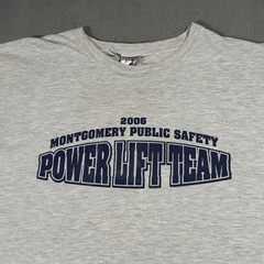 Gym Weight Lifting Power House Lift Team Alabama Vtg Jerzees T Shirt XL