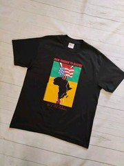 Hanes Vintage 90s Men’s USA Political Anti Slavery T-shirt Black Size Large