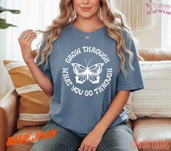 Unisex Grow Through What T-Shirt, Men T shirt,Women T shirt Gift Religion Top