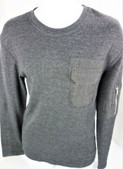Medium Brooklyn Standard Waffle T Shirt Long Sleeve Lightweight