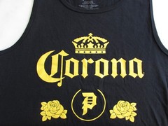 Primitive Apparel x Corona Heritage II Tank Top Black Sleeveless Tee Cotton Sz M