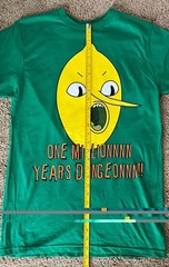 Adventure Time Earl of Lemongrab One Million Years Dungeon Green T-Shirt – Sz M