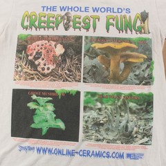 ONLINE CERAMICS Spookiest Fung mushrooms t-shirt SMALL haunted wagon