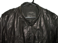 Men’s All Saints AFTERNOON LEATHER SHIRT jacket overshirt M (ref67) £99.99!!!!!