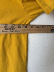 Vintage Nike Lakers Center Swoosh Heavyweight Embroidered Yellow T Shirt XXL
