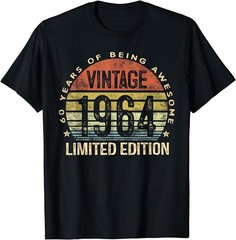 60 Year Old 1964 Limited Edition 60th Birthday Gift Unisex T-Shirt