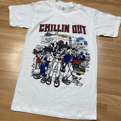 Run DMC Shirt XS Vintage 80s 90s Disney Parody Cartoon Chillin Hip Hop Rap Tee