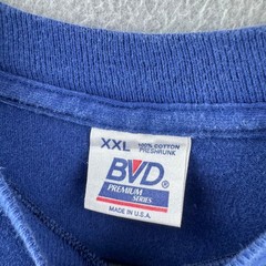 Vintage Blank T Shirt Mens 2XL 90s Blank Selvedge Pocket Tee BVD Made in USA