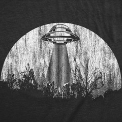 Mens Moon UFO Funny T Shirts Alien Spaceship Graphic Tee for Men
