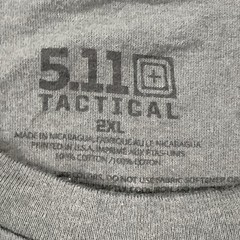 5.11 Tactical Shirt Mens 2XL Gray To Boldly Ruck Astronaut Graphic Tee Tagless