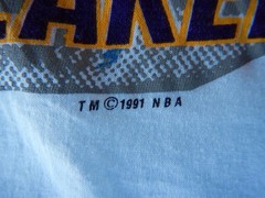 Chicago Bulls Michael Jordan Lakers 1991 NBA Finals Vintage Basketball Shirt XL