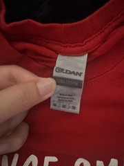 Gildan Ultra Cotton Men’s Red Graphic Crew Neck T-Shirt M Vance Smith’s Hatchery