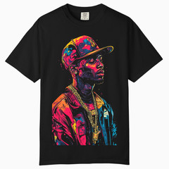 Mens Hip Hop Pop Art Graphic Tee, Comfort Colors T Shirt, Unisex Streetwear Tee