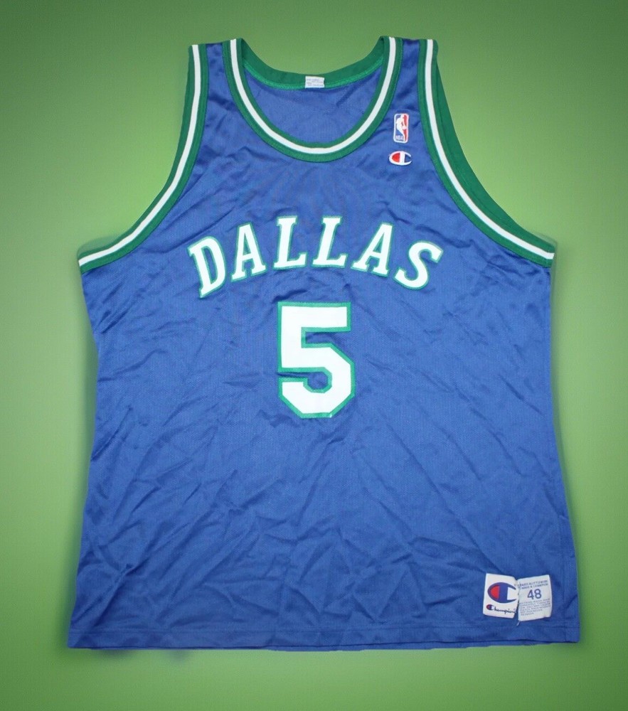Vintage Champion Dallas Mavericks Jason Kidd Jersey Size 48 XL