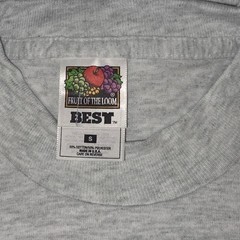Lot of 6 Vintage Fruit Of The Loom BEST T-Shirt IRR Single Stitched USA NOS