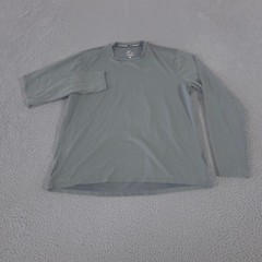 Nike Shirt Mens Large Grey Running Contour Dri-Fit Mesh Long Sleeve Training Top