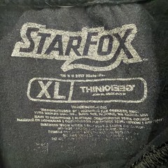 Star Fox 2 Shirt Men Size XL Black Nintendo Gaming Gamer Video Games Think Geek